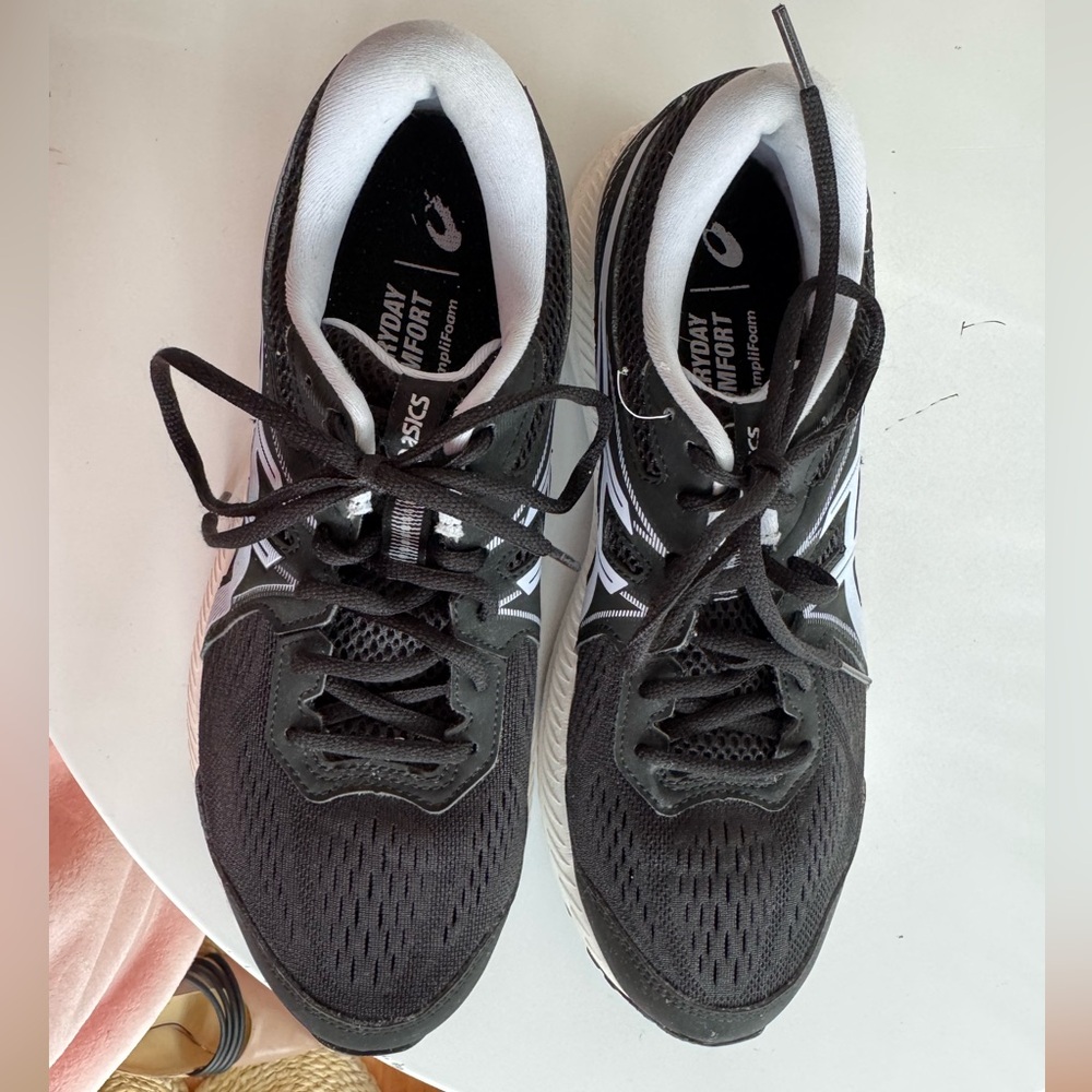 Women’s ASICS Gel-Contend 7 Black and White Running / Walking Shoes size 10.5 - Picture 6 of 10